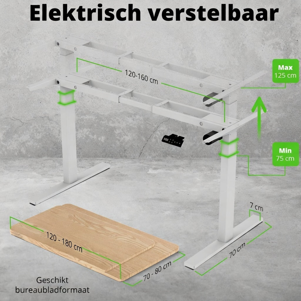 E-base elektrisch verstelbaar onderstel
