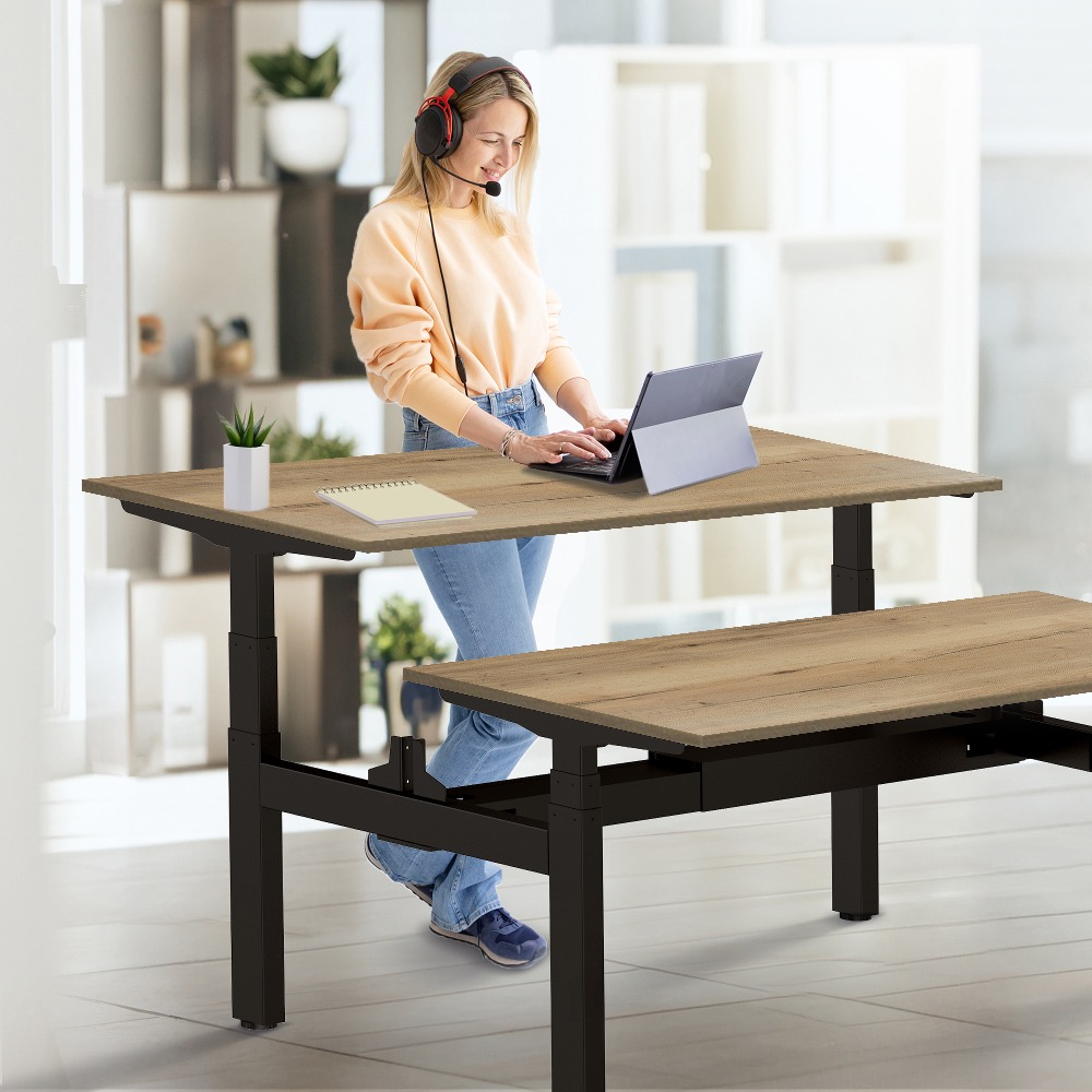 E-duo elektrisch zit-sta bureau 180×80