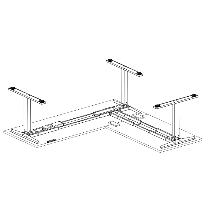 E-fit zit-sta hoekbureau 200x160x80 NPR