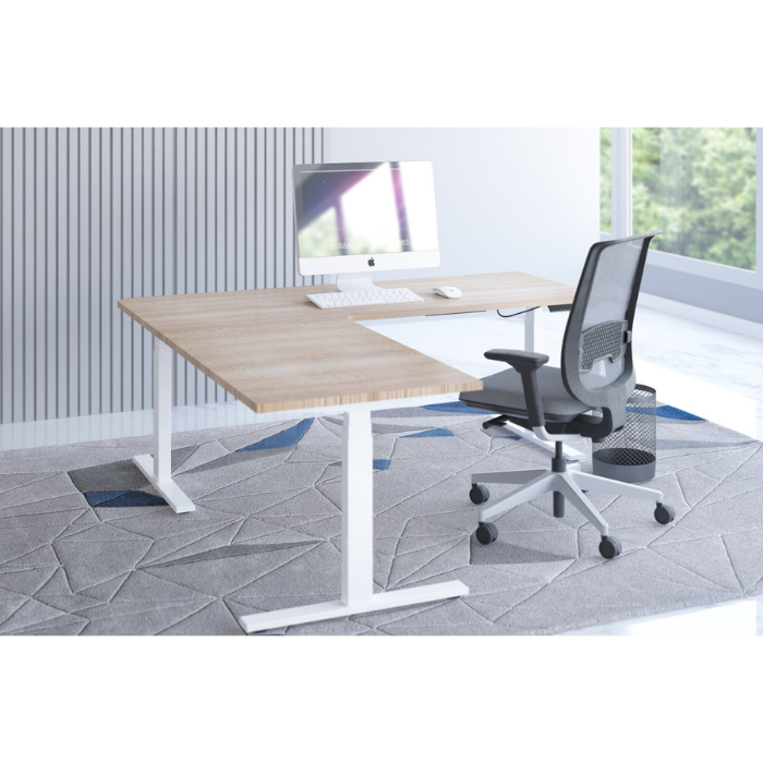 E-fit zit-sta hoekbureau 180x160x70