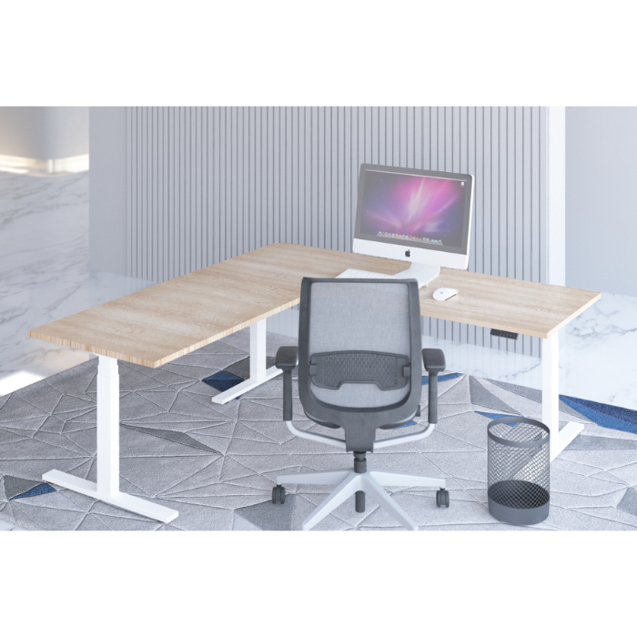 E-fit zit-sta hoekbureau 180x160x70