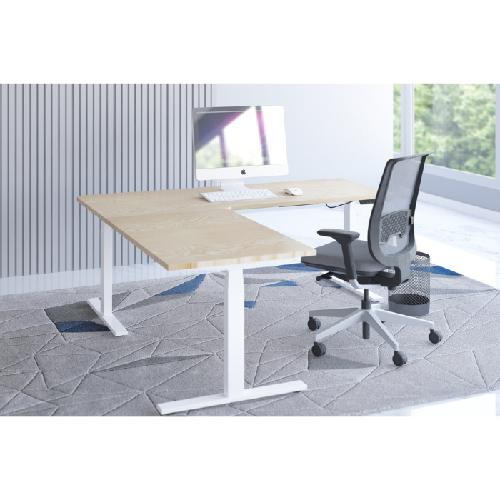 E-fit zit-sta hoekbureau 180x160x70