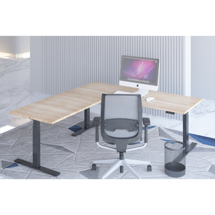 E-fit zit-sta hoekbureau 180x160x70