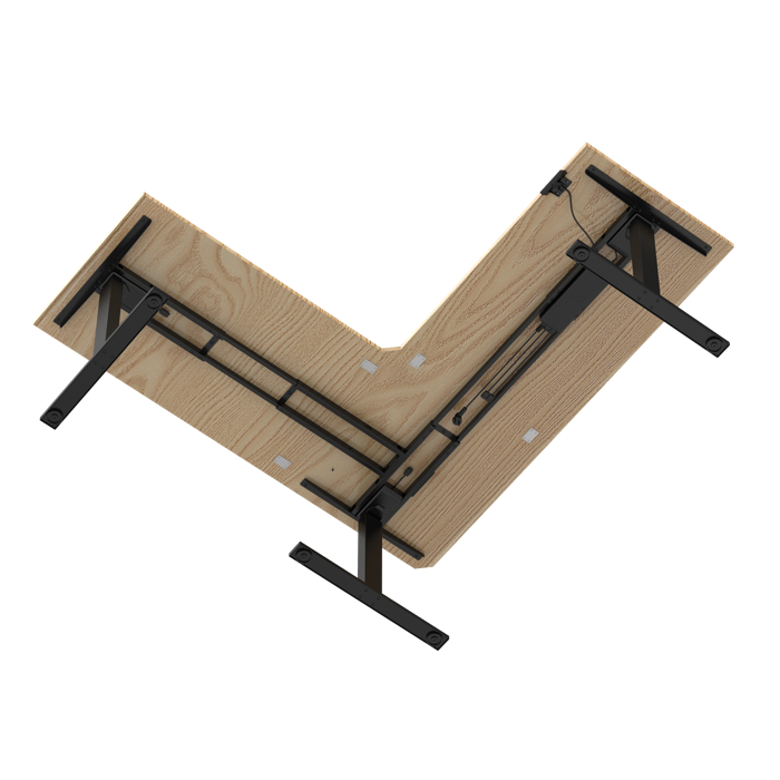 E-fit zit-sta hoekbureau 180x160x70