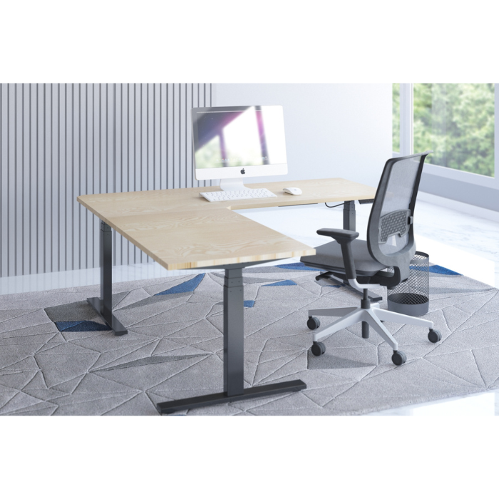 E-fit zit-sta hoekbureau 180x160x70