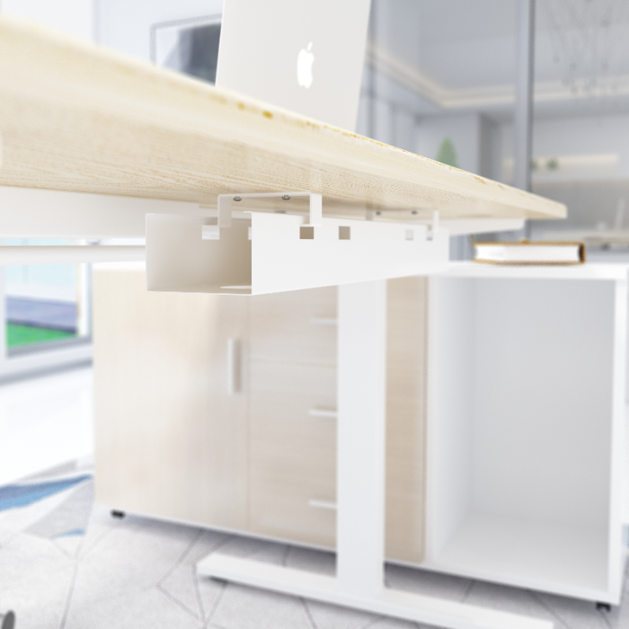 Kabelgoot zit-sta bureau 60 cm