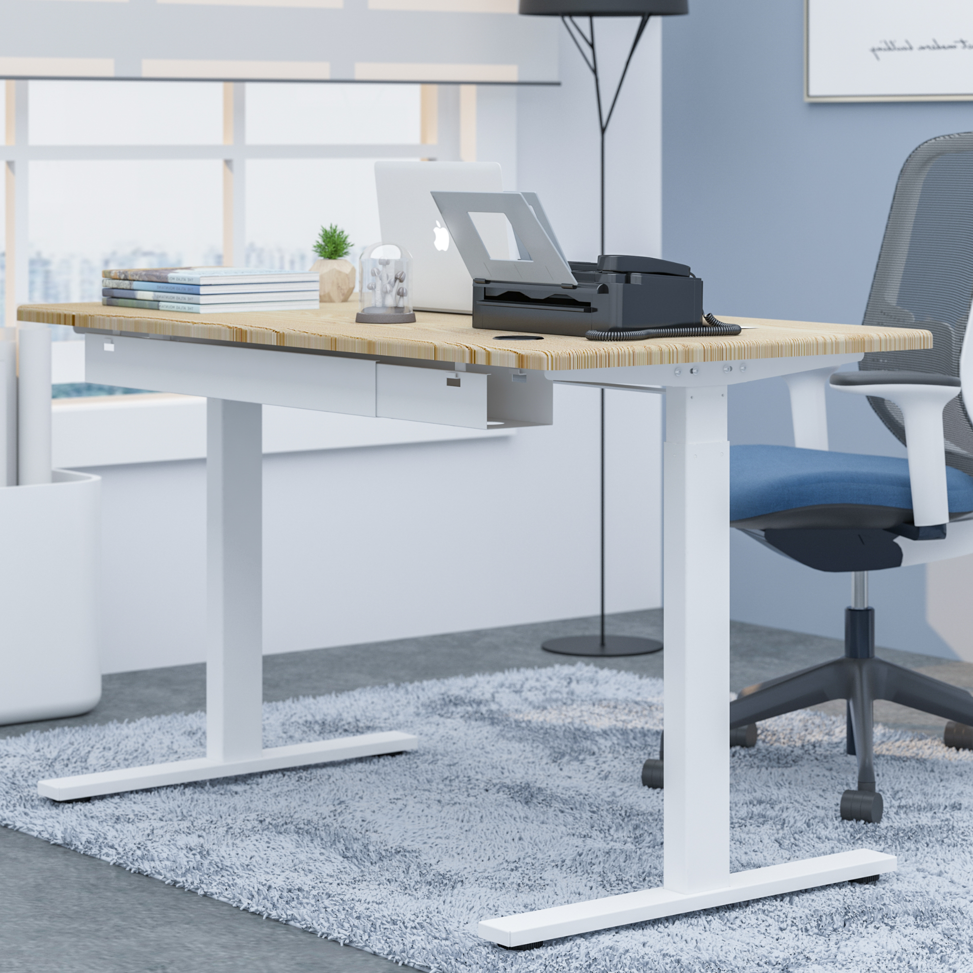 Kabelgoot zit-sta bureau 90-140 cm