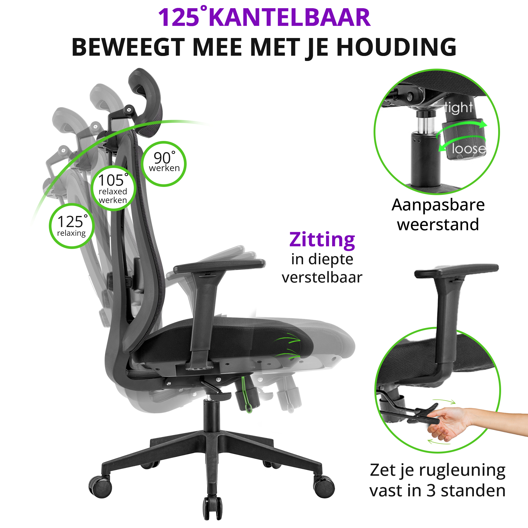 Prestige Bureaustoel NEN-1335