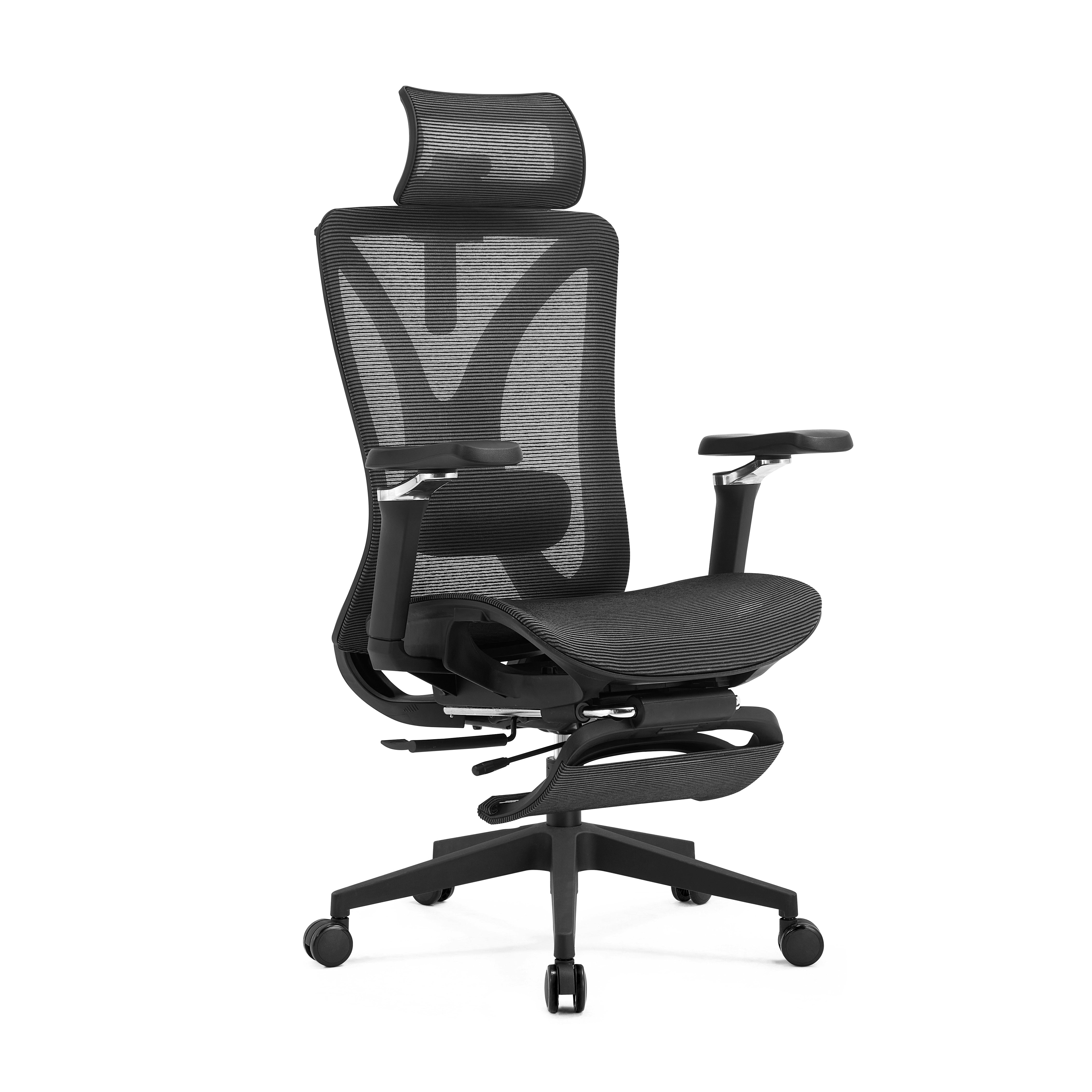 Ergonomische bureaustoel mesh zwart met lendesteun | - -shop Ergonomische bureaustoel mesh zwart met lendesteun | - -shop