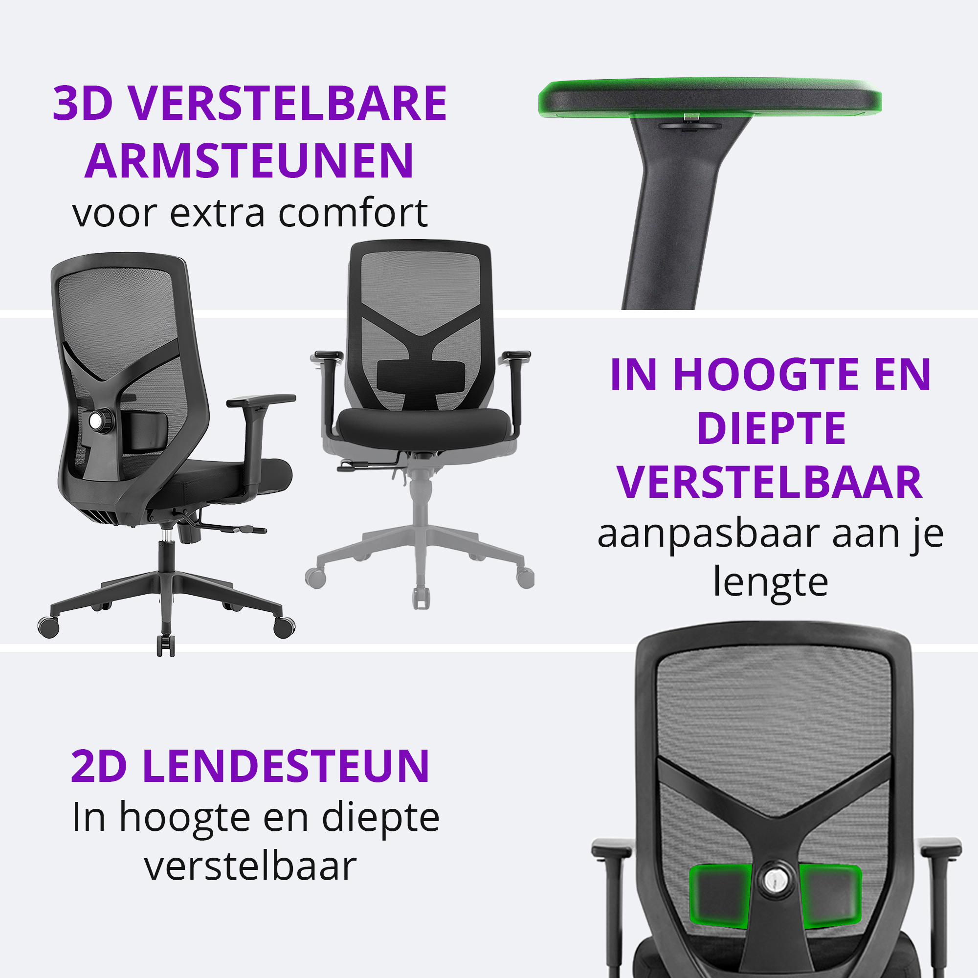 Robust Bureaustoel Original Black v3 NEN-1335