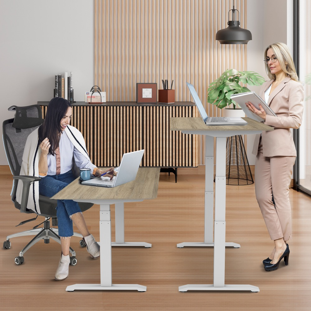 E-dual elektrisch zit-sta bureau 140x80 NPR