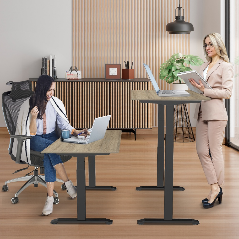 E-dual elektrisch zit-sta bureau 140x80 NPR