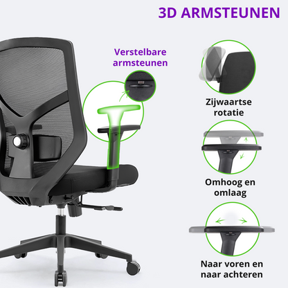 Robust Bureaustoel Original Black v3 NEN-1335