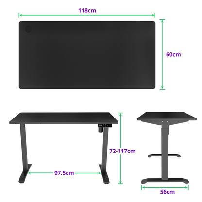 E-balance elektrisch zit-sta bureau 118×60