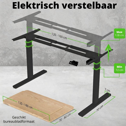 E-base elektrisch verstelbaar onderstel