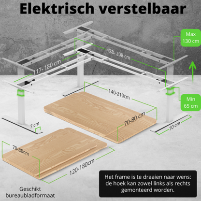 E-fit elektrisch verstelbaar hoekonderstel