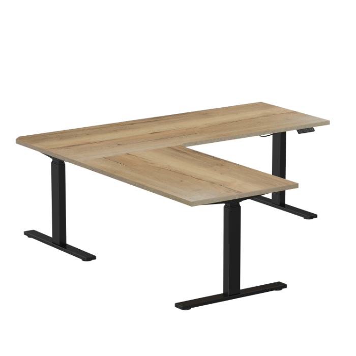 E-fit zit-sta hoekbureau 180x160x80 NPR