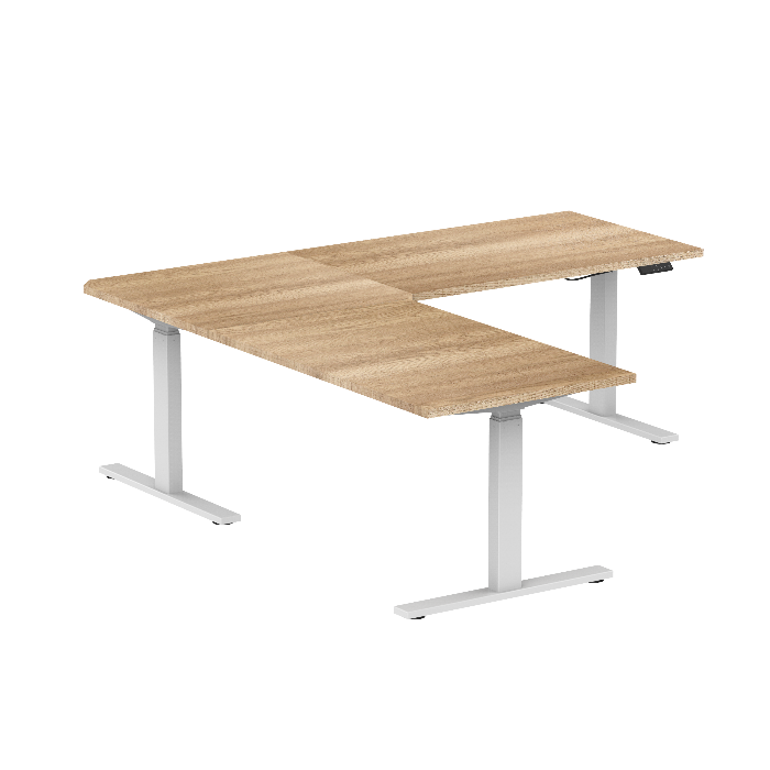 E-fit zit-sta hoekbureau 180x160x70