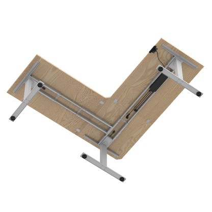 E-fit zit-sta hoekbureau 180x180x70