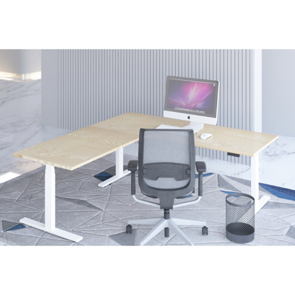 E-fit zit-sta hoekbureau 180x180x70
