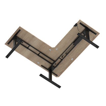 E-fit zit-sta hoekbureau 180x180x70