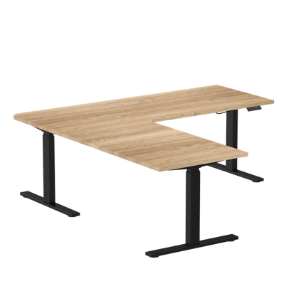 E-fit zit-sta hoekbureau 180x180x70