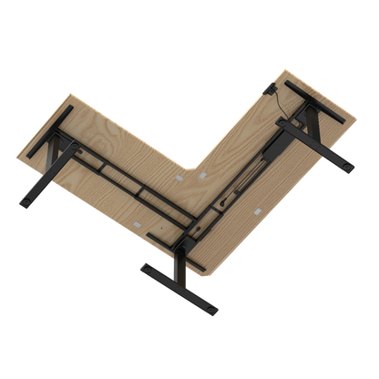E-fit zit-sta hoekbureau 180x180x70
