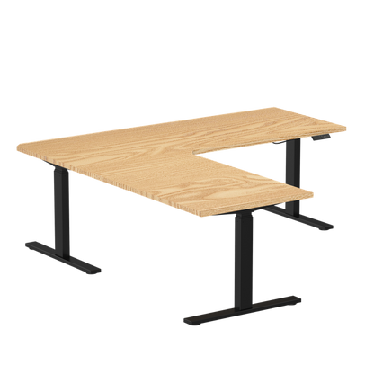 E-fit zit-sta hoekbureau 180x180x70