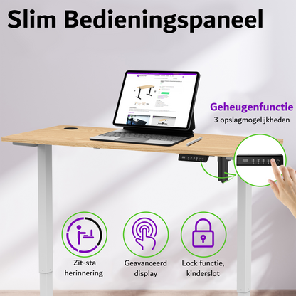 E-sense elektrisch zit-sta bureau 118×60