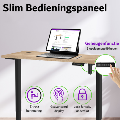 E-sense elektrisch zit-sta bureau 118×60