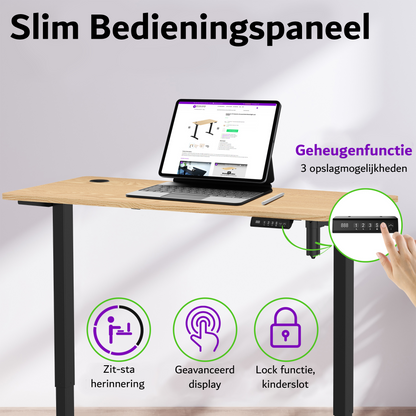 E-sense elektrisch zit-sta bureau 118×60