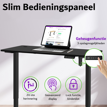 E-sense elektrisch zit-sta bureau 118×60