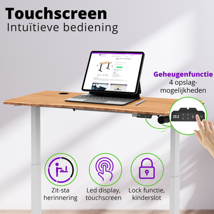 E-base elektrisch zit-sta bureau 140x70