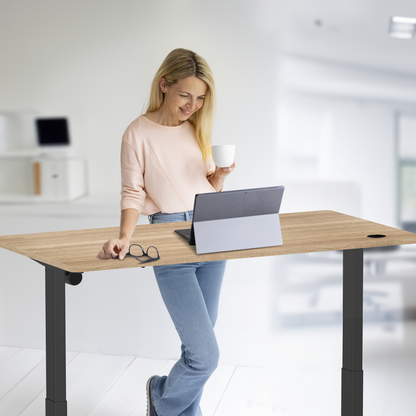 E-base elektrisch zit-sta bureau 140x70
