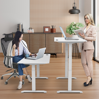 E-dual elektrisch zit-sta bureau 140x70