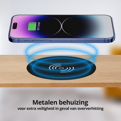 Draadloze QI oplader inbouw model