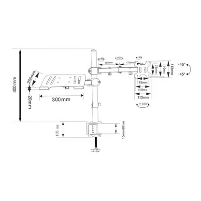 Monitor arm