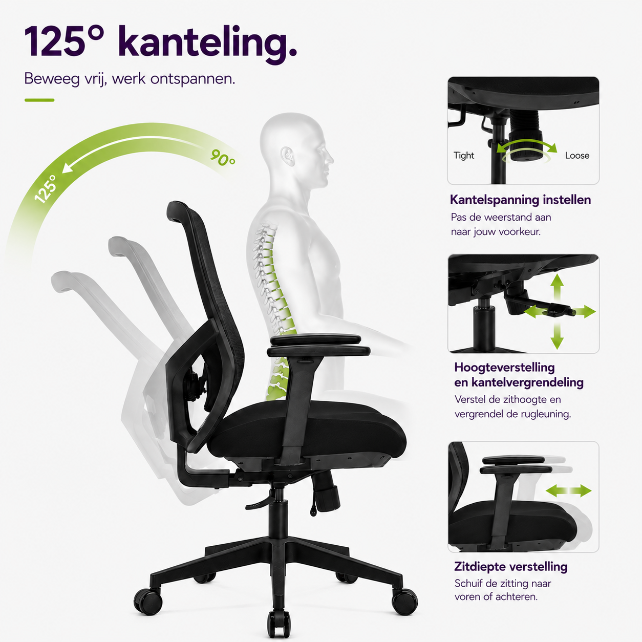 Vero Bureaustoel NEN-1335