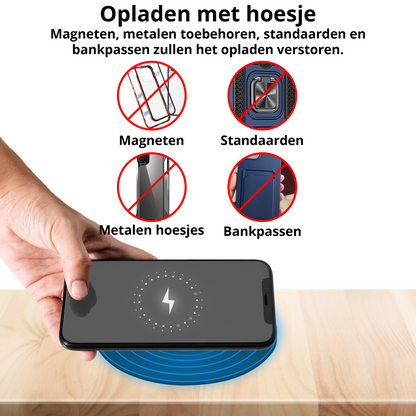 Draadloze QI oplader inbouw model